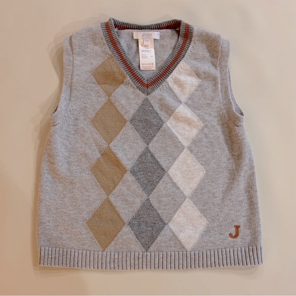 Jacadi Argyle Sweater Vest